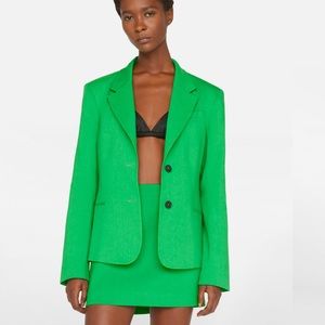 The Femme Blazer in Bright Peridot